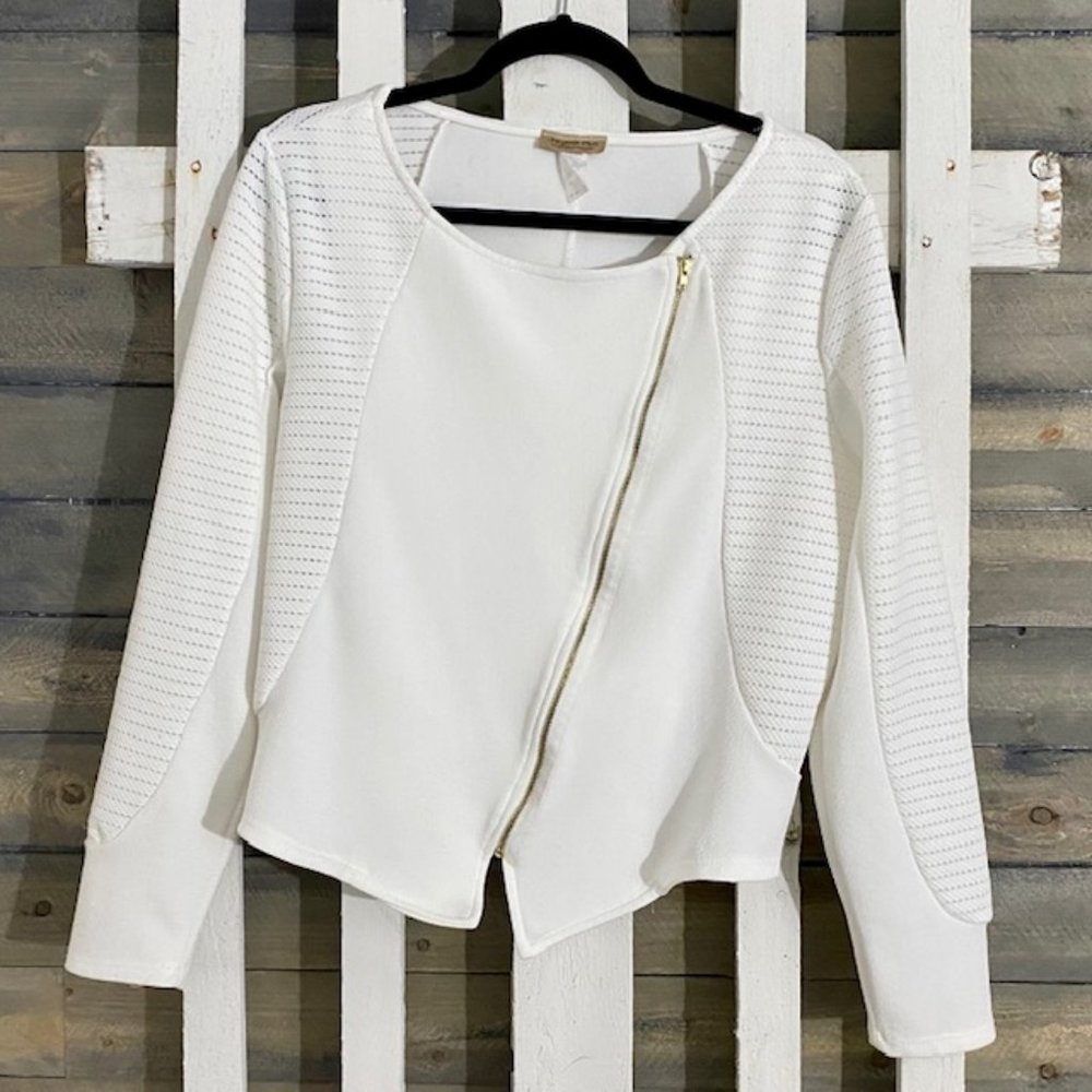 Off-White Dressy Moto Jacket